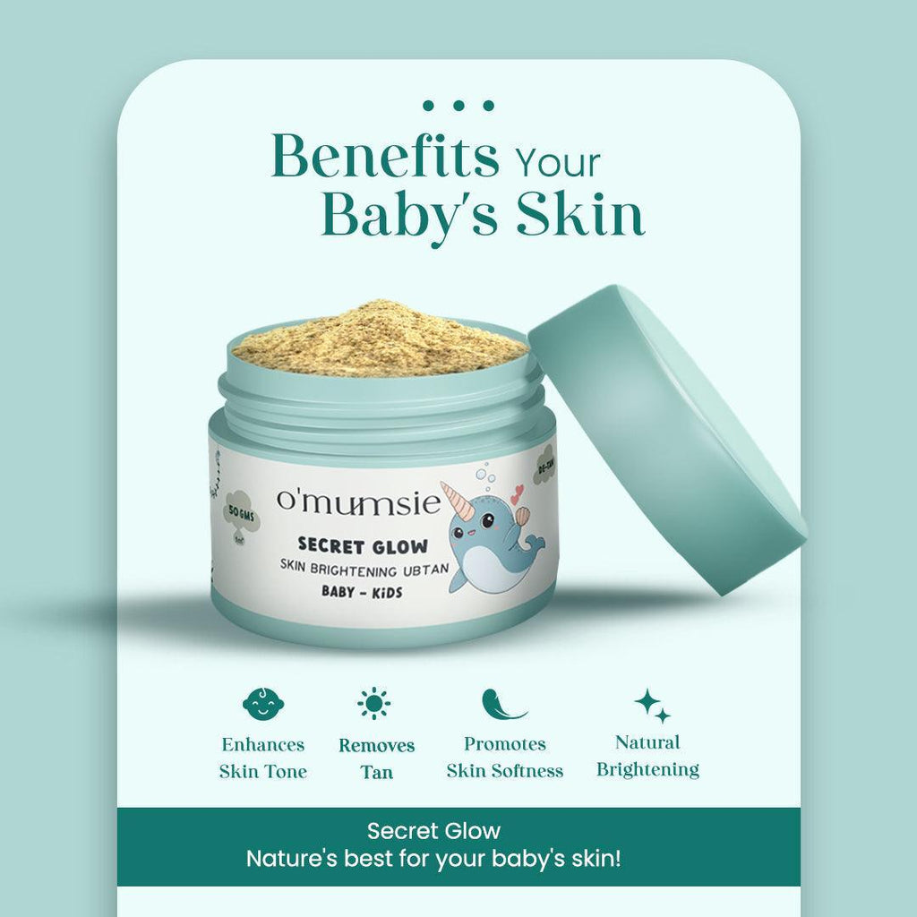 Soap-free baby ubtan for deep cleansing and nourishment.
