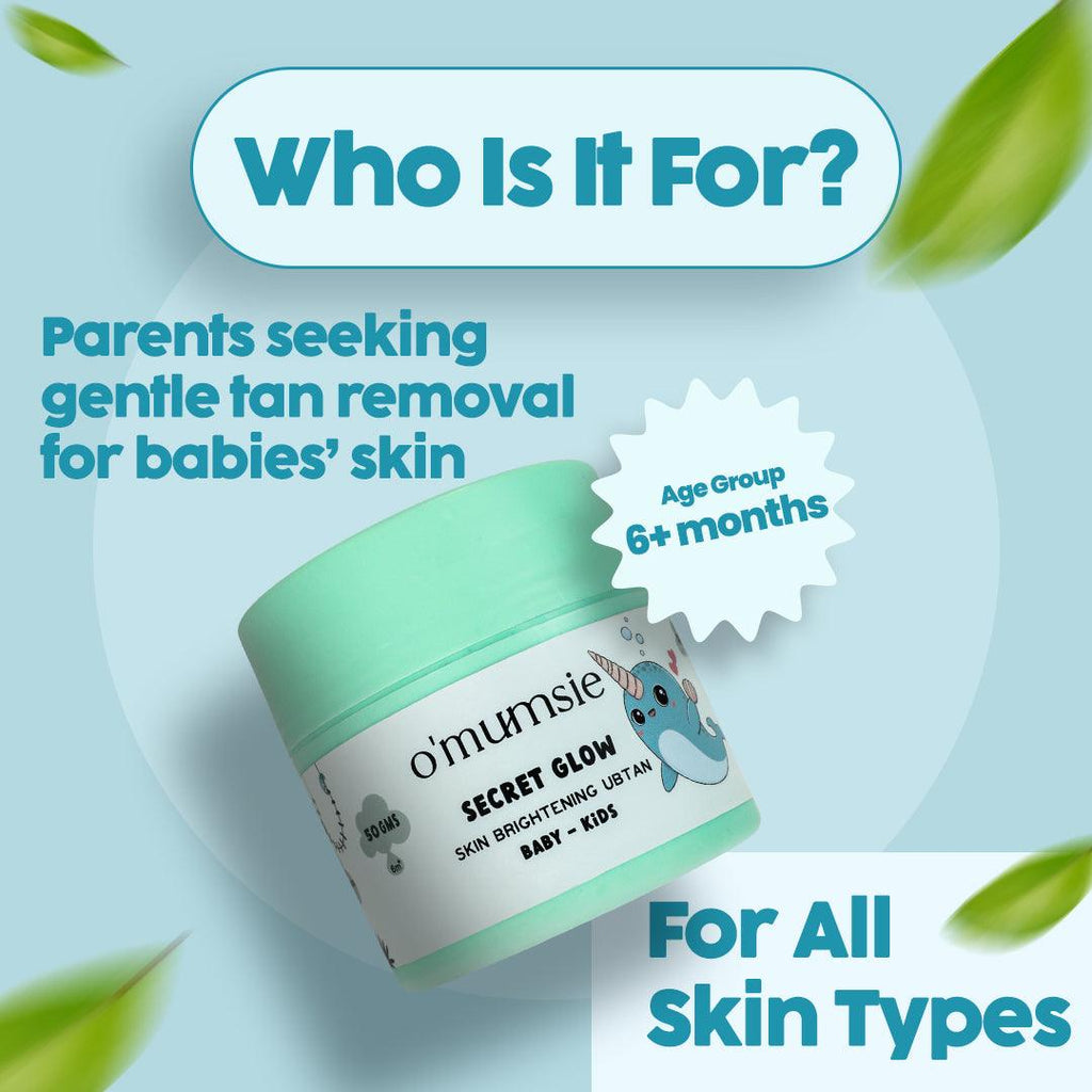 Herbal baby ubtan for gentle exfoliation and smooth skin.
