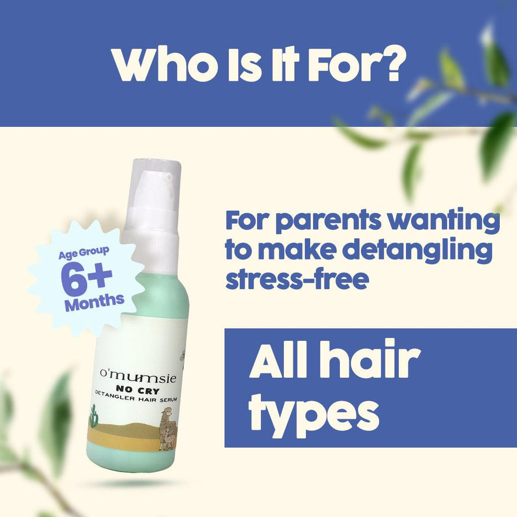 Kids’ hair detangling serum – No more knots and easy brushing
