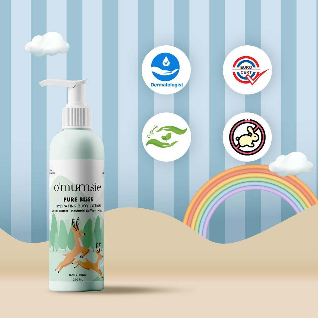 Softening Baby Lotion with Natural Oils & Butters – Keeps skin silky smooth & deeply nourished.