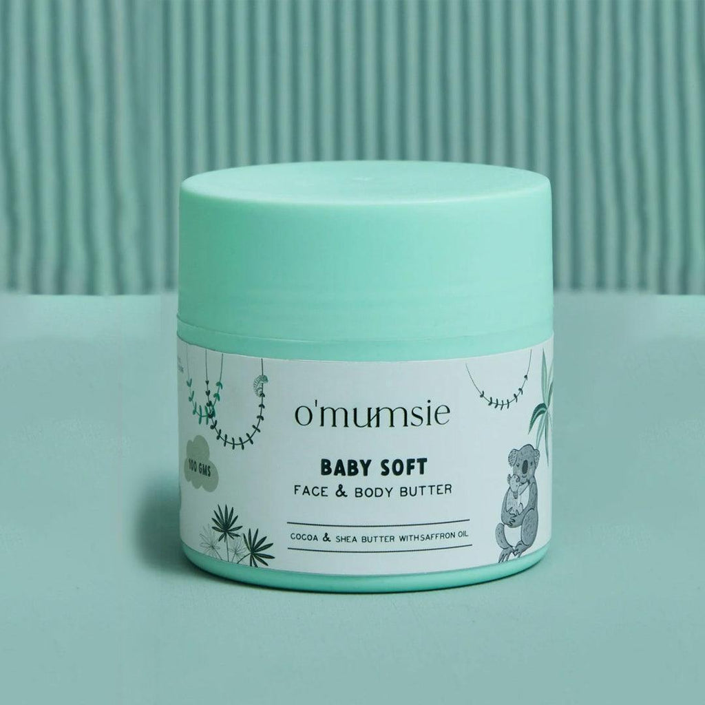 Non-greasy body butter for babies with fast absorption.
